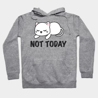 Not Today Cat Lazy Hoodie